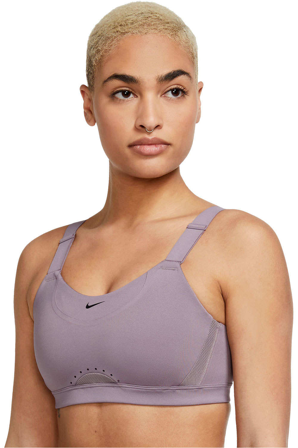 Nike body running mujer DF ALPHA BRA vista frontal