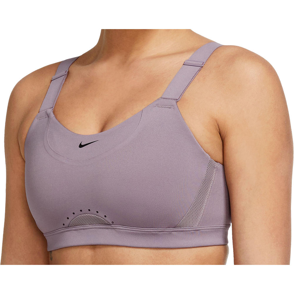 Nike body running mujer DF ALPHA BRA vista detalle