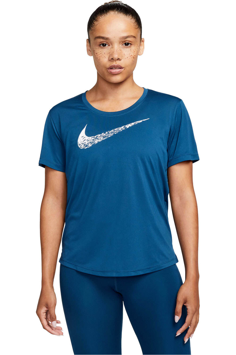 Nike camiseta entrenamiento manga corta mujer SWOOSH RUN SS TOP vista frontal