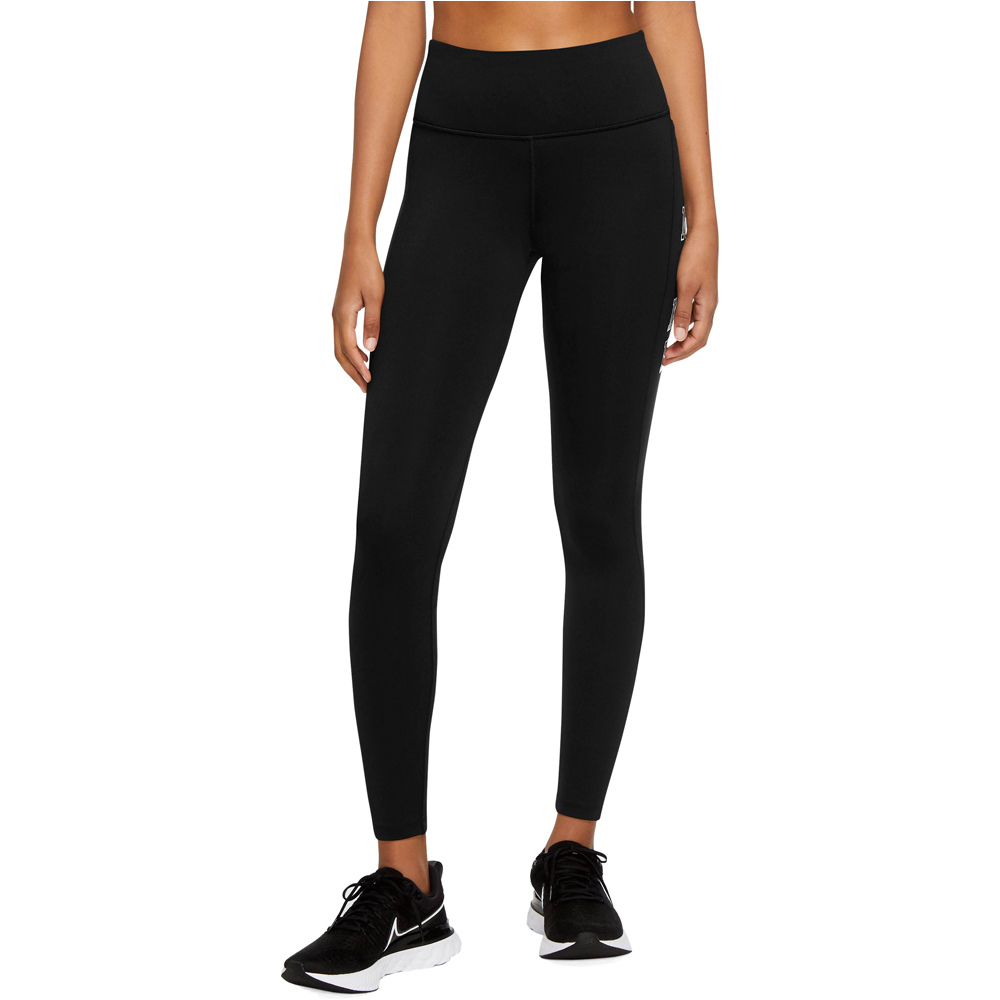 Df fast sw rn mr 7/8 tgh malla larga running mujer Negro (XL)