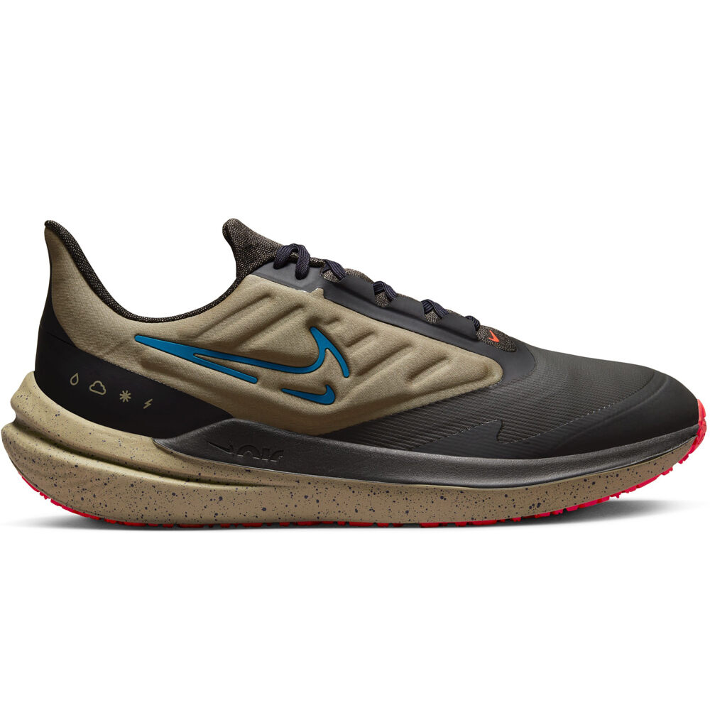 Nike zapatilla running hombre AIR WINFLO 9 SHIELD lateral exterior