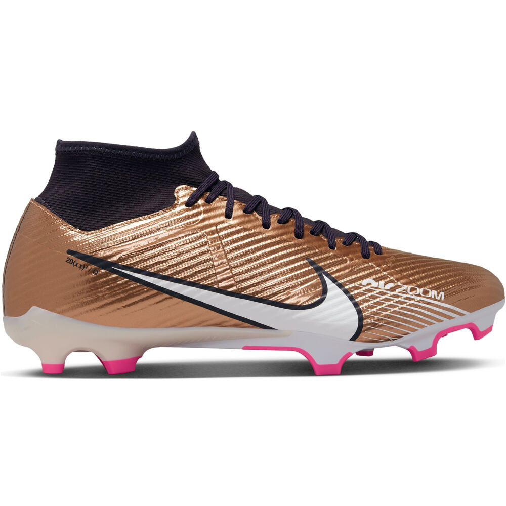 Nike botas de futbol cesped artificial MERCURIAL ZOOM SUPERFLY 9 ACADEMY FG MG lateral exterior