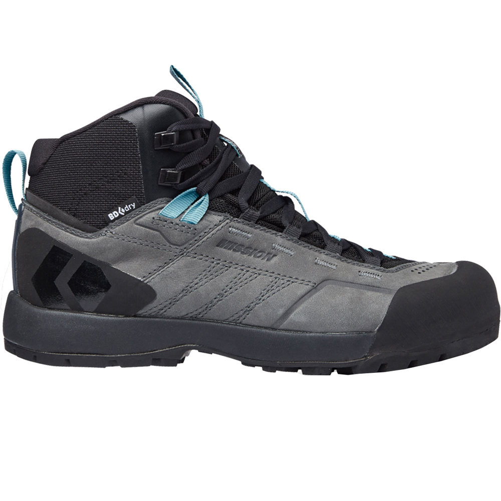 Mission leather mid waterproof bota trekking mujer Gris (36)