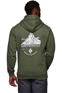 Black Diamond Sudaderas Montaña Hombre M BD MOUNTAIN BADGE HOODY vista trasera