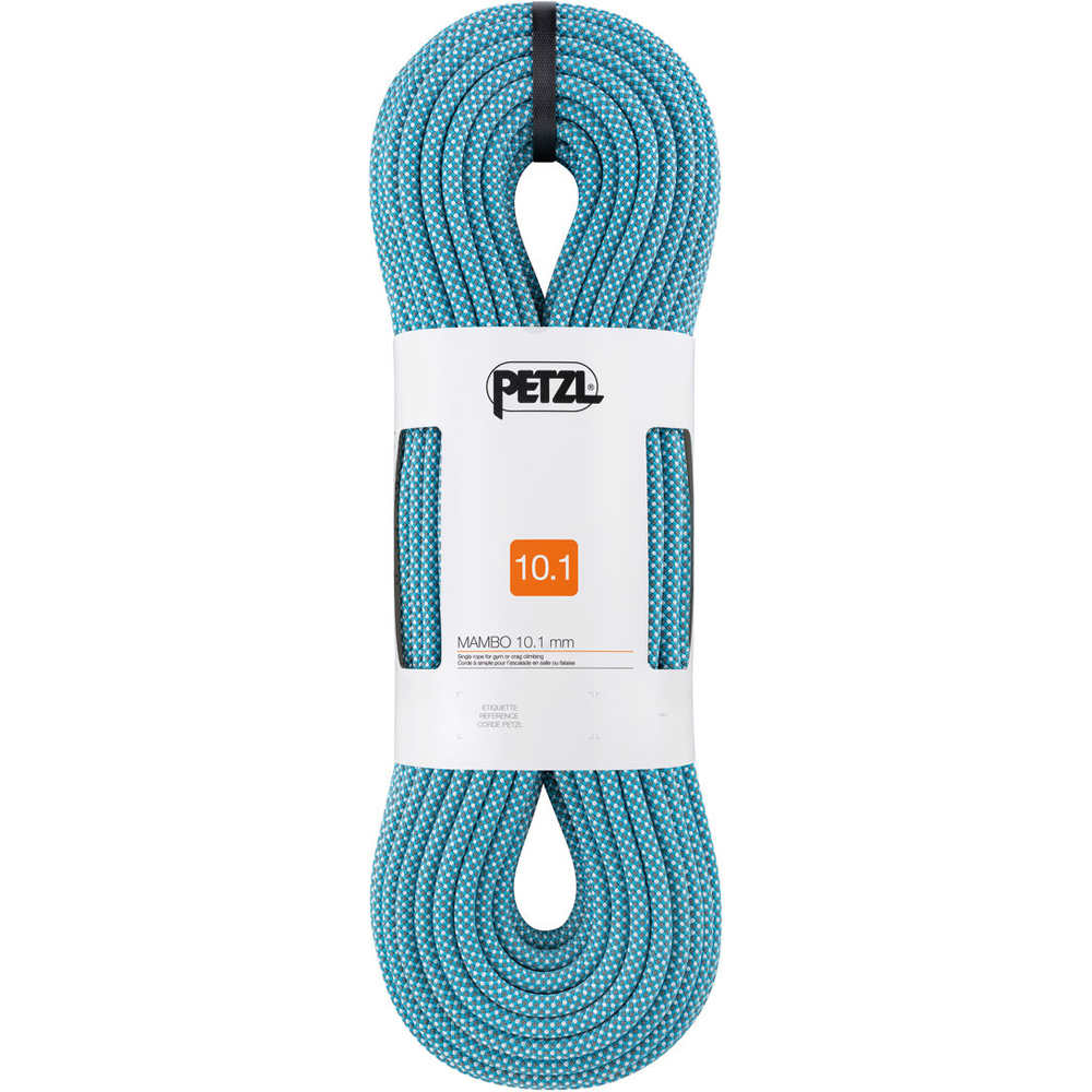 Petzl cuerda escalada CORDE MAMBO 10.1 MM TURQUOISE 50m vista frontal