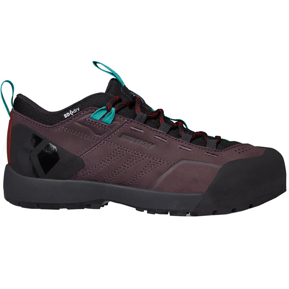 Black Diamond zapatilla trekking mujer MISSION LEATHER LOW WATERPROF APPROACH SHOES lateral exterior