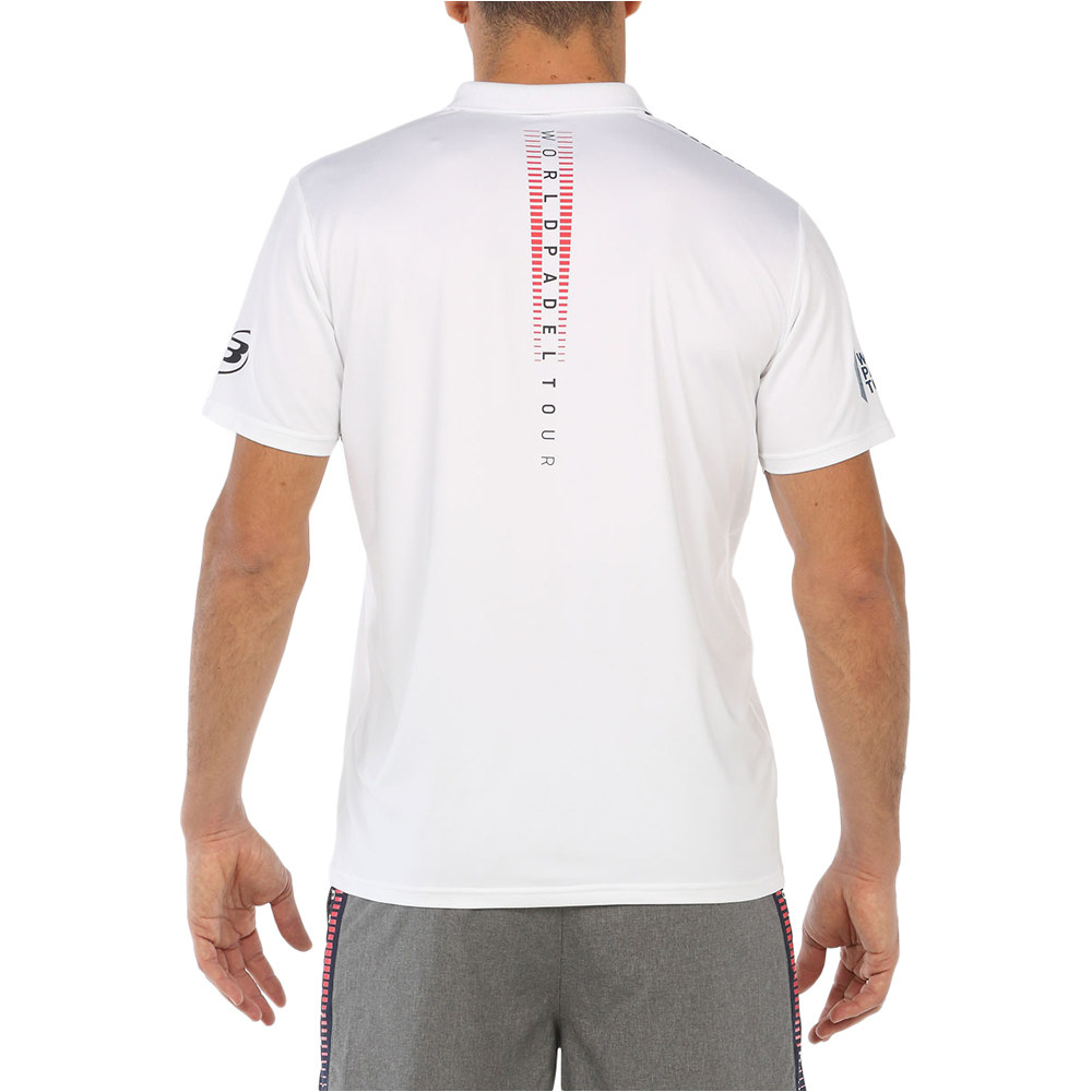 Bullpadel polo tenis manga corta hombre POLO BULLPADEL REVICON vista trasera