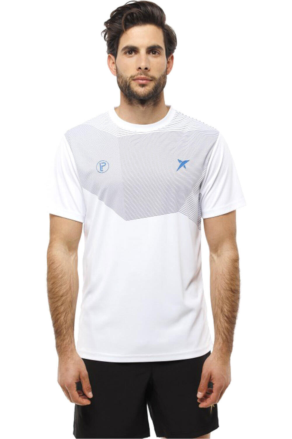 Dropshot camiseta tenis manga corta hombre CAMISETA LIMA WHITE vista frontal