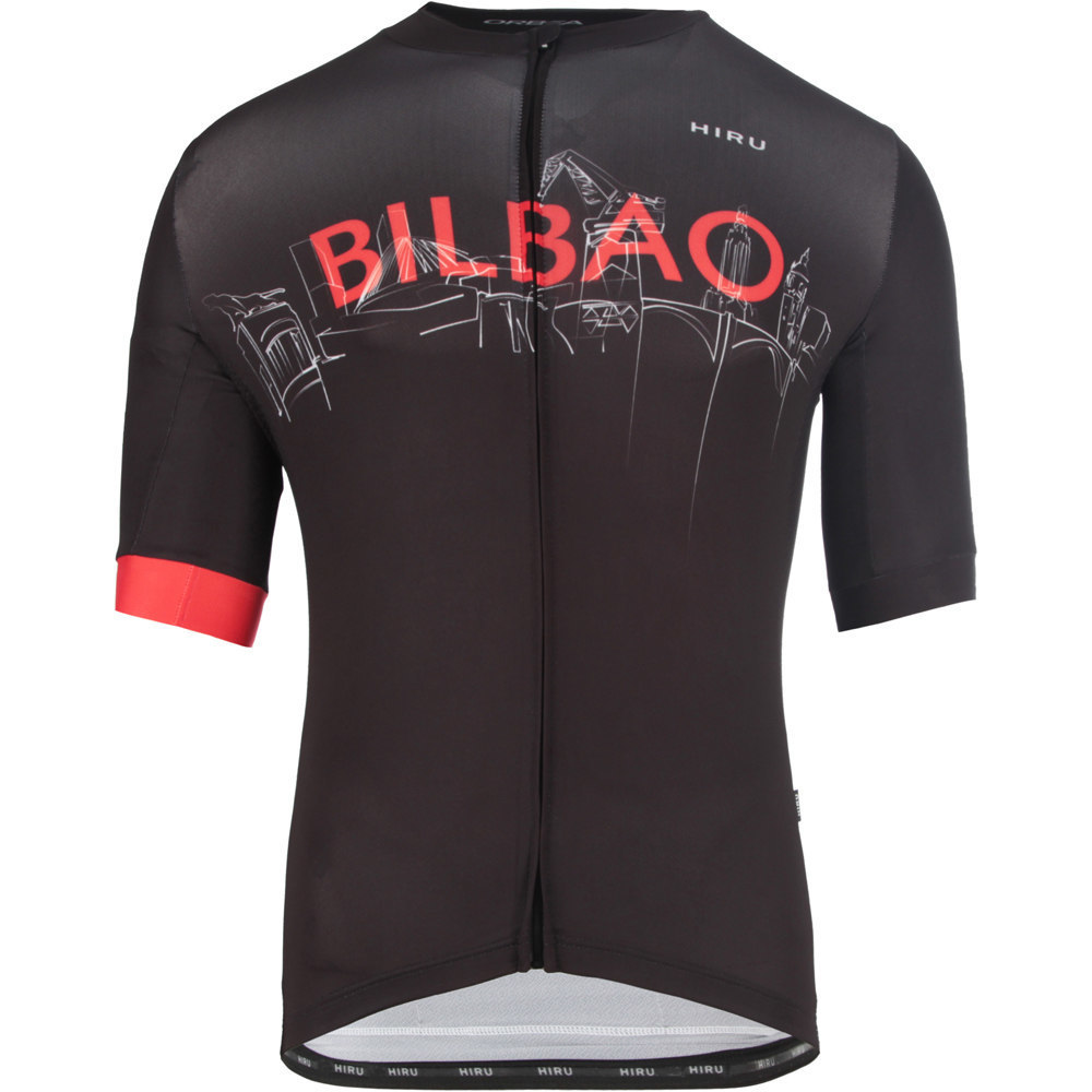 Hiru maillot manga corta hombre M CORE JERSEY BILBAO NEG vista frontal