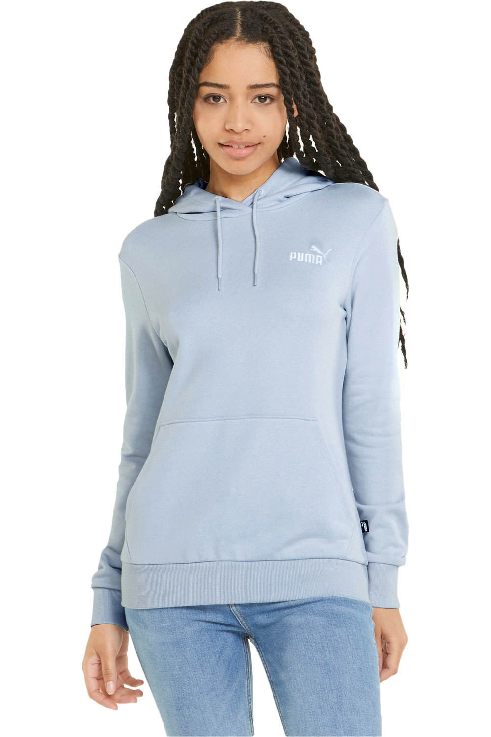 Puma sudadera mujer ESS+ Embroidery Hood vista frontal