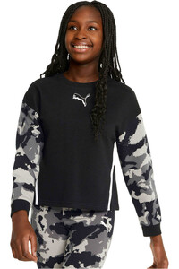 Puma sudadera niña Alpha Crew TR G vista frontal