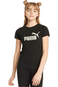 Puma camiseta manga corta niña ESS+ Logo Tee G vista frontal
