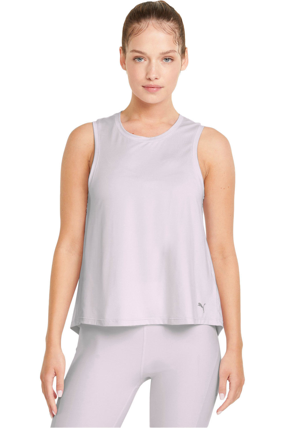 Puma camiseta tirantes fitness mujer STUDIO TREND RELAXED vista frontal