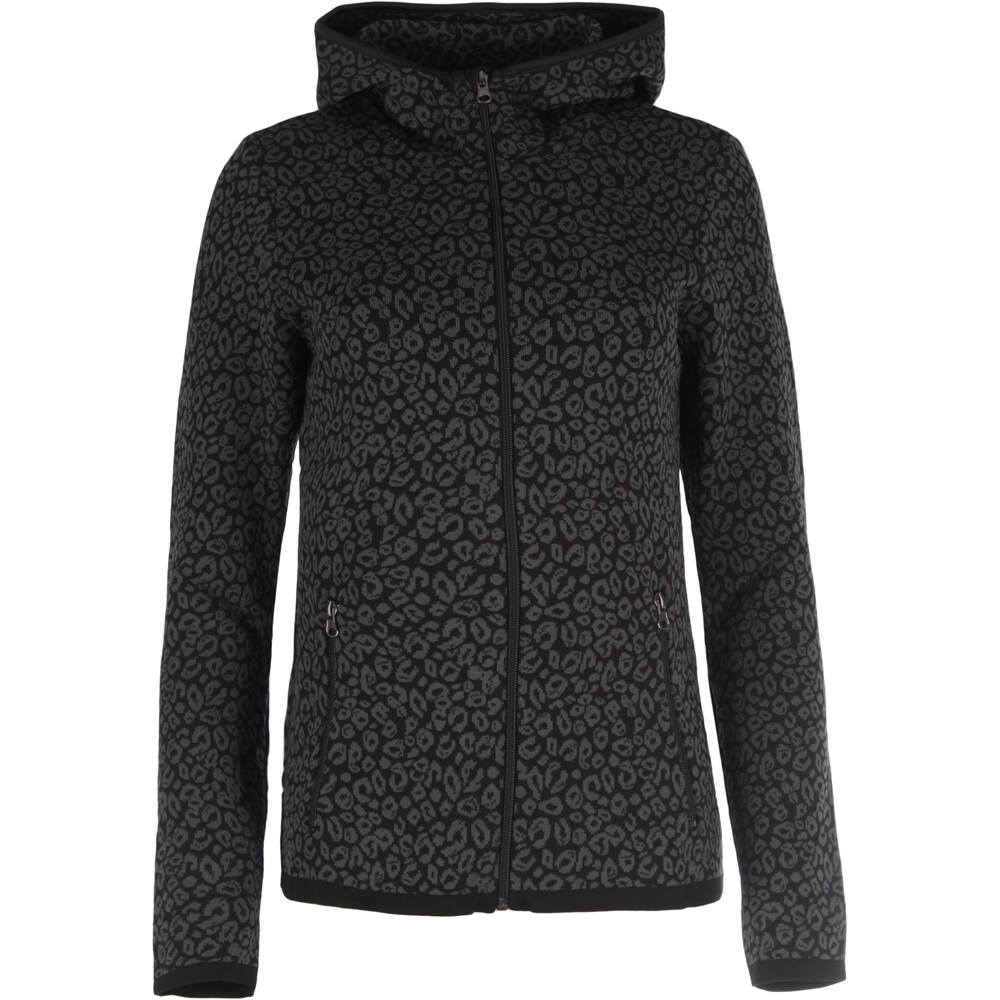 Lady h full zip forro polar mujer Negro (L)