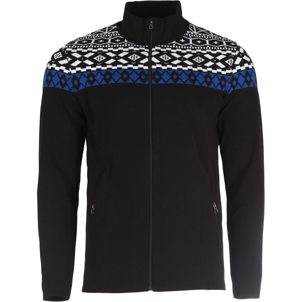 Man full zip forro polar hombre Negro (XL)