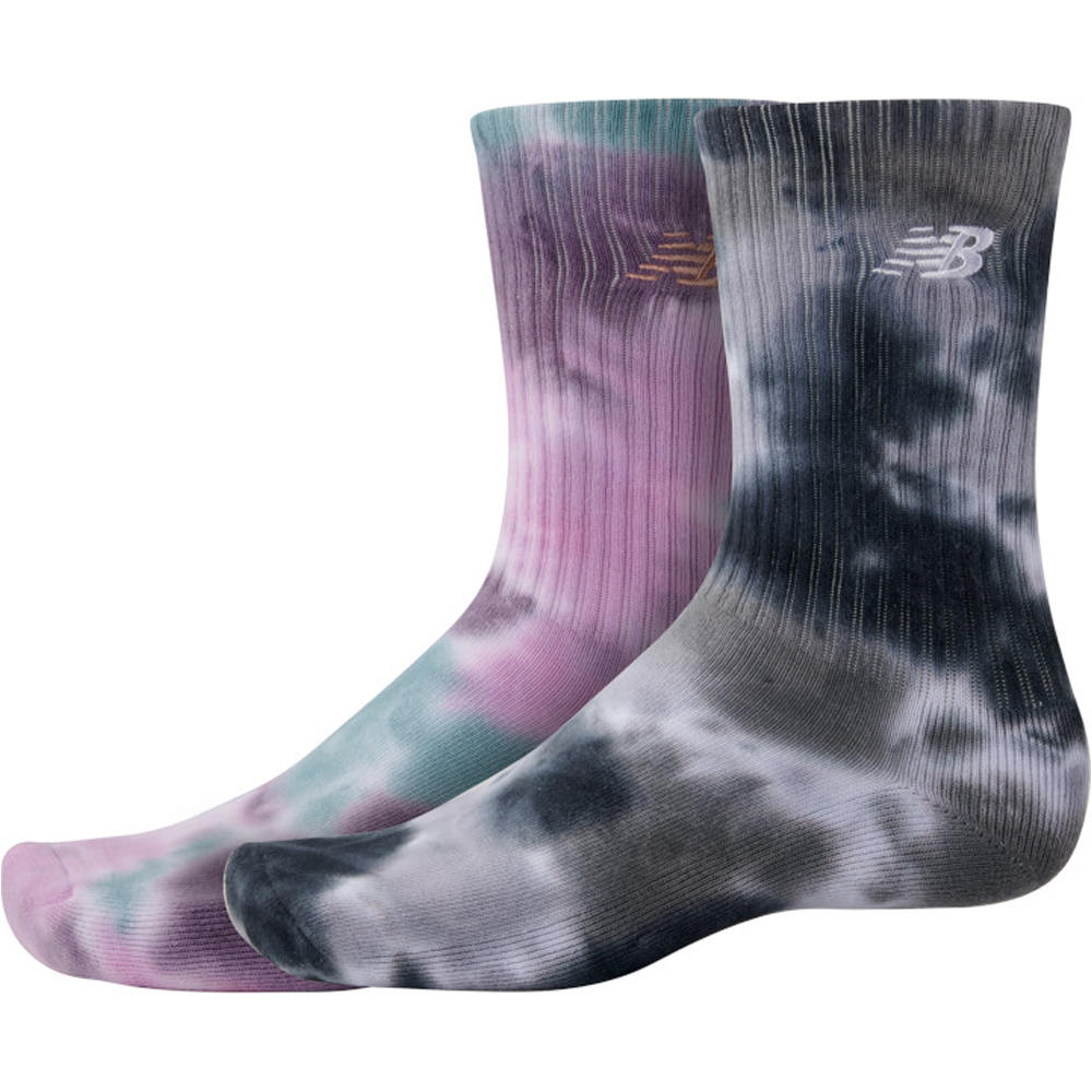 New Balance calcetines crossfit NB Essentials Endless Days Tie-Dye Crew Sock 2 Pair vista frontal