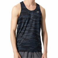 New Balance camiseta entrenamiento sin mangas hombre Printed Accelerate Singlet vista detalle