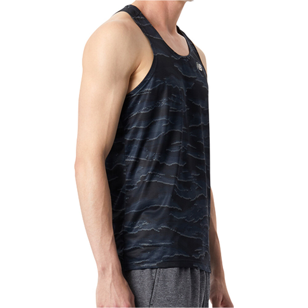 New Balance camiseta entrenamiento sin mangas hombre Printed Accelerate Singlet 03