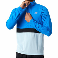 New Balance camiseta técnica manga larga hombre Accelerate Half Zip vista detalle