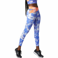 New Balance malla larga running mujer Relentless Crossover Printed High Rise 7/8 Tight vista trasera