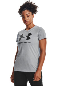 Under Armour camiseta manga corta mujer UA SPORTSTYLE LOGO SS vista frontal