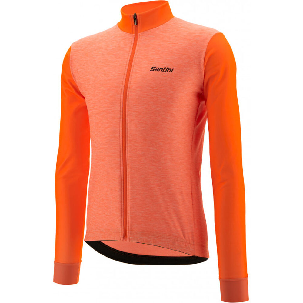 Santini maillot manga larga hombre COLORE PURO - THERMAL JERSEY vista detalle