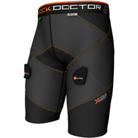 Shock Doctor rodillera fitness Ice Hockey Cross Compression Short with AirCore Cup vista frontal