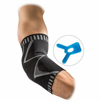 Mcdavid codera Recovery 4-way Elbow Sleeve with custom cold packs vista frontal