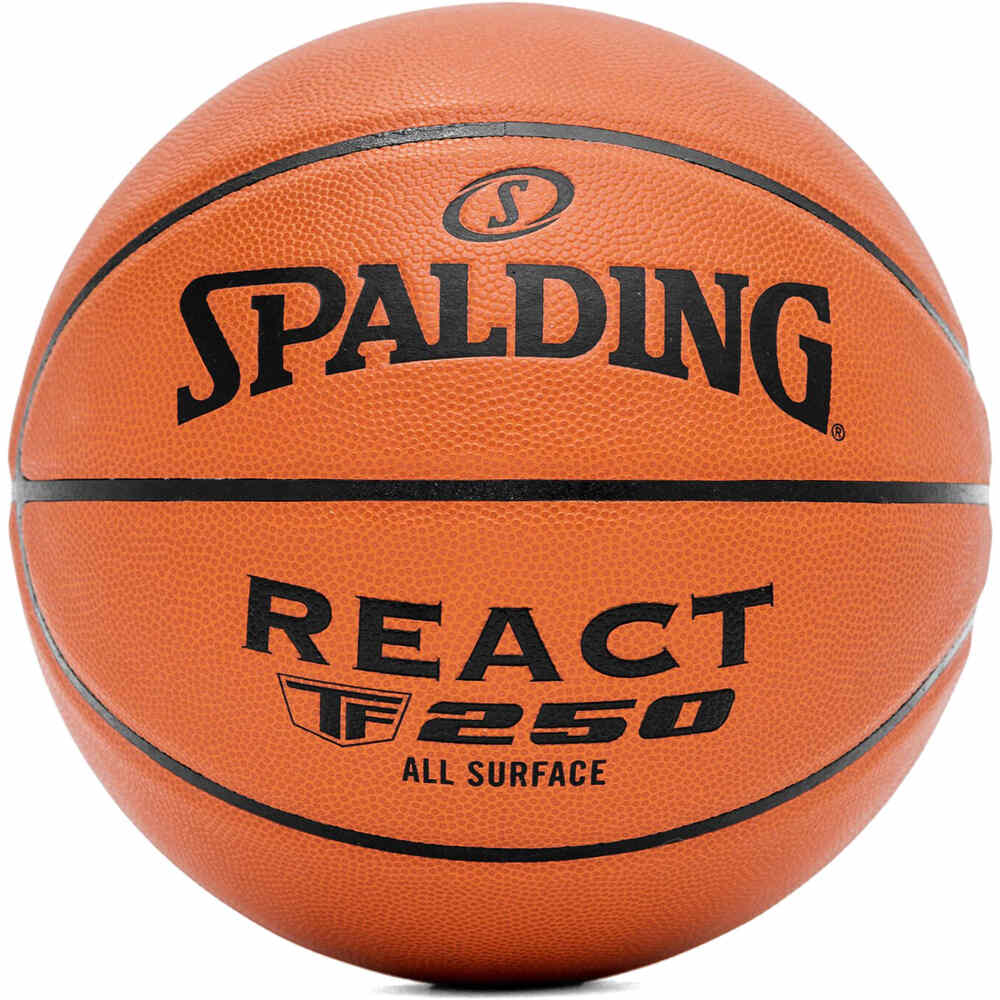 Spalding balón baloncesto React TF-250 Sz7 Composite Basketball vista frontal