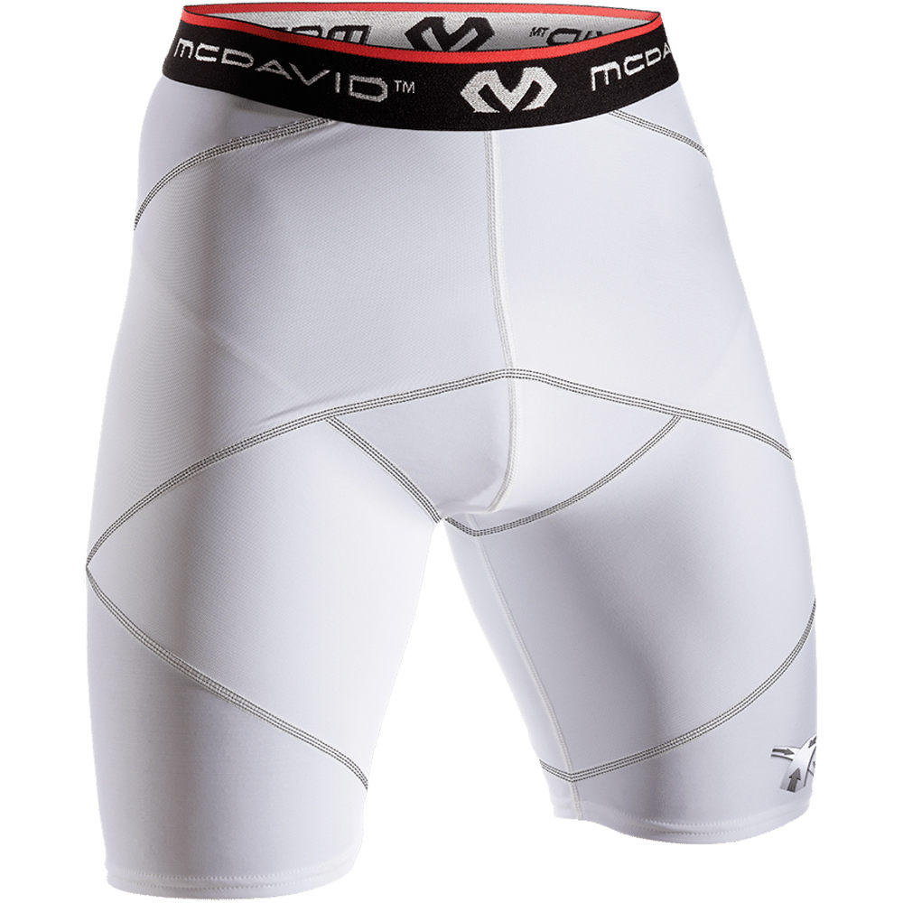 Mcdavid pantalones cortos futbol Cross Compression Shorts With Hip Spica vista frontal