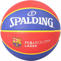 Spalding balón baloncesto FC Barcelona Sz7 Rubber Basketbal EL TEA vista frontal