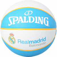 Spalding balón baloncesto Real Madrid Sz7 Rubber Basketbal EL TEAM vista frontal