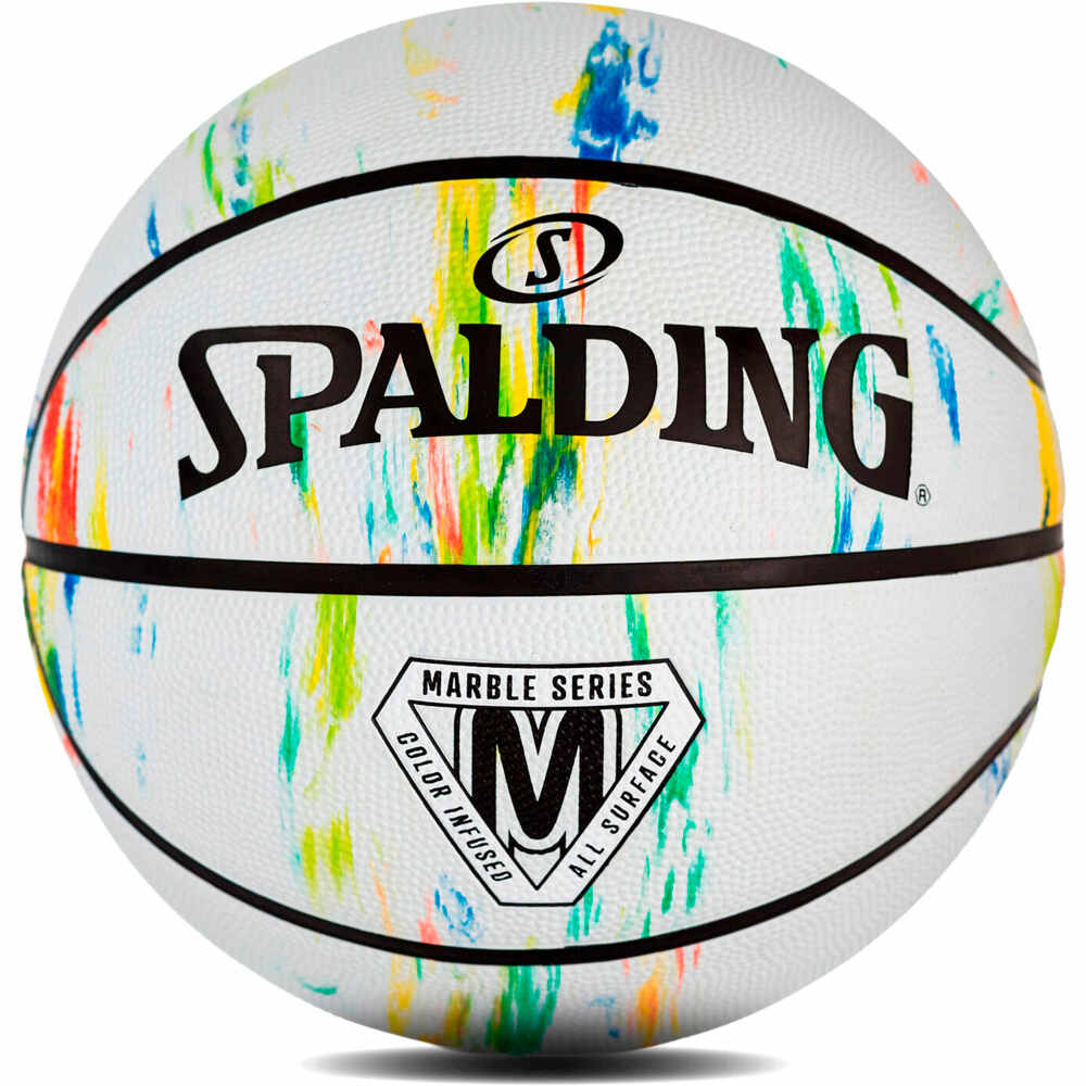 Spalding marble series rainbow sz7 rubber basketb balón baloncesto