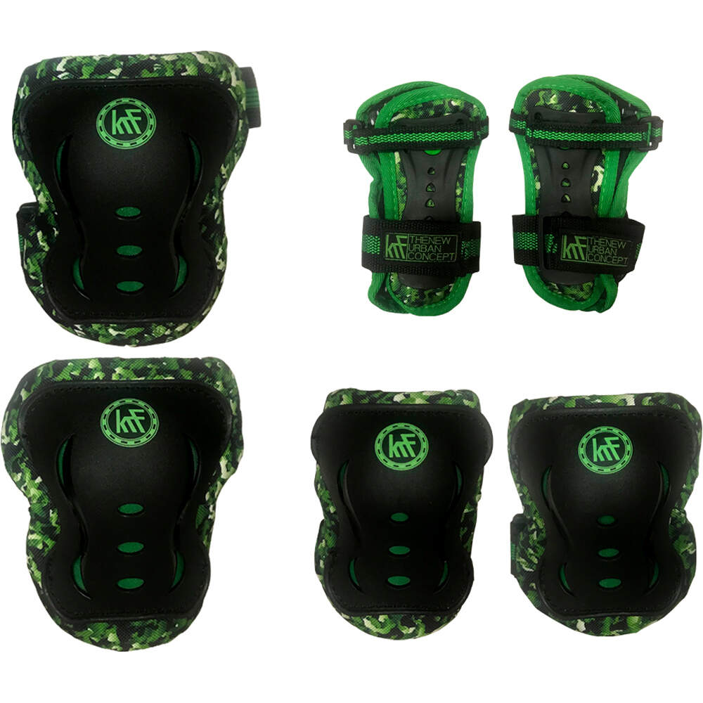 Krf set protección skate niño DES KRF PROT. 35 SET PROTEC. JR vista frontal