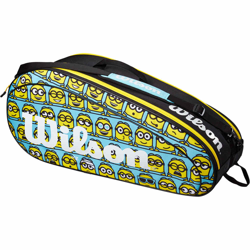 Wilson raqueteros tenis MINIONS 2.0 TEAM 6PK vista frontal