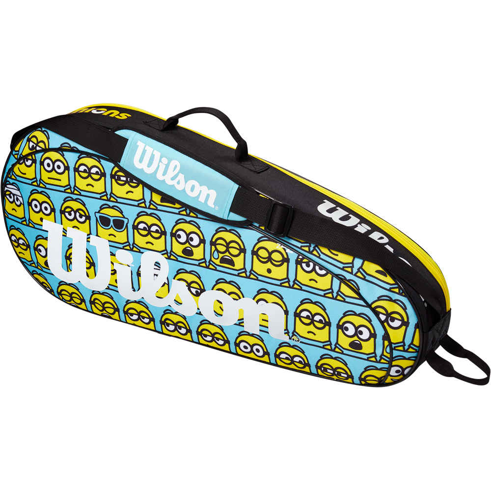 Wilson raqueteros tenis MINIONS 2.0 TEAM 3PK vista frontal