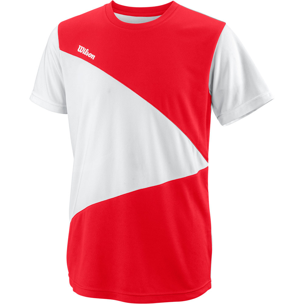 Wilson camiseta tenis manga corta niño TEAM II TRIANGLE CREW B vista frontal