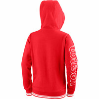 Wilson sudadera tenis infantil TEAM II FZ HOODY Y vista trasera