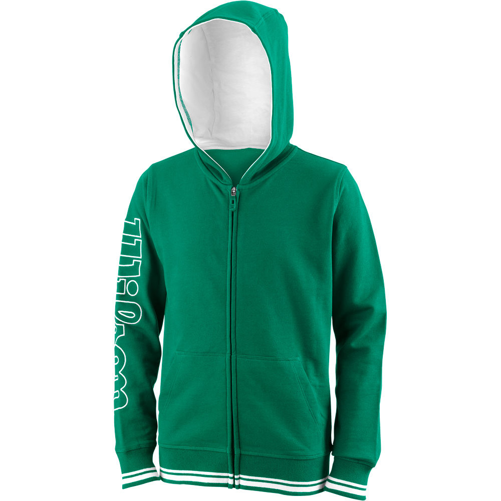 Wilson sudadera tenis infantil TEAM II FZ HOODY Y vista frontal