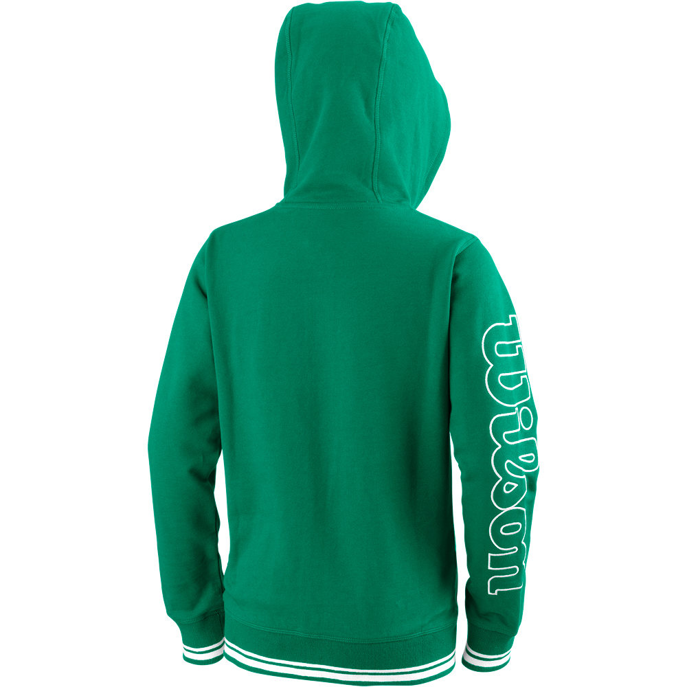 Wilson sudadera tenis infantil TEAM II FZ HOODY Y vista trasera