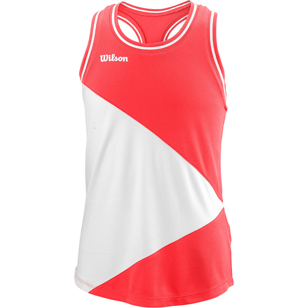 Wilson camiseta tenis manga corta niño TEAM II TANK G vista frontal