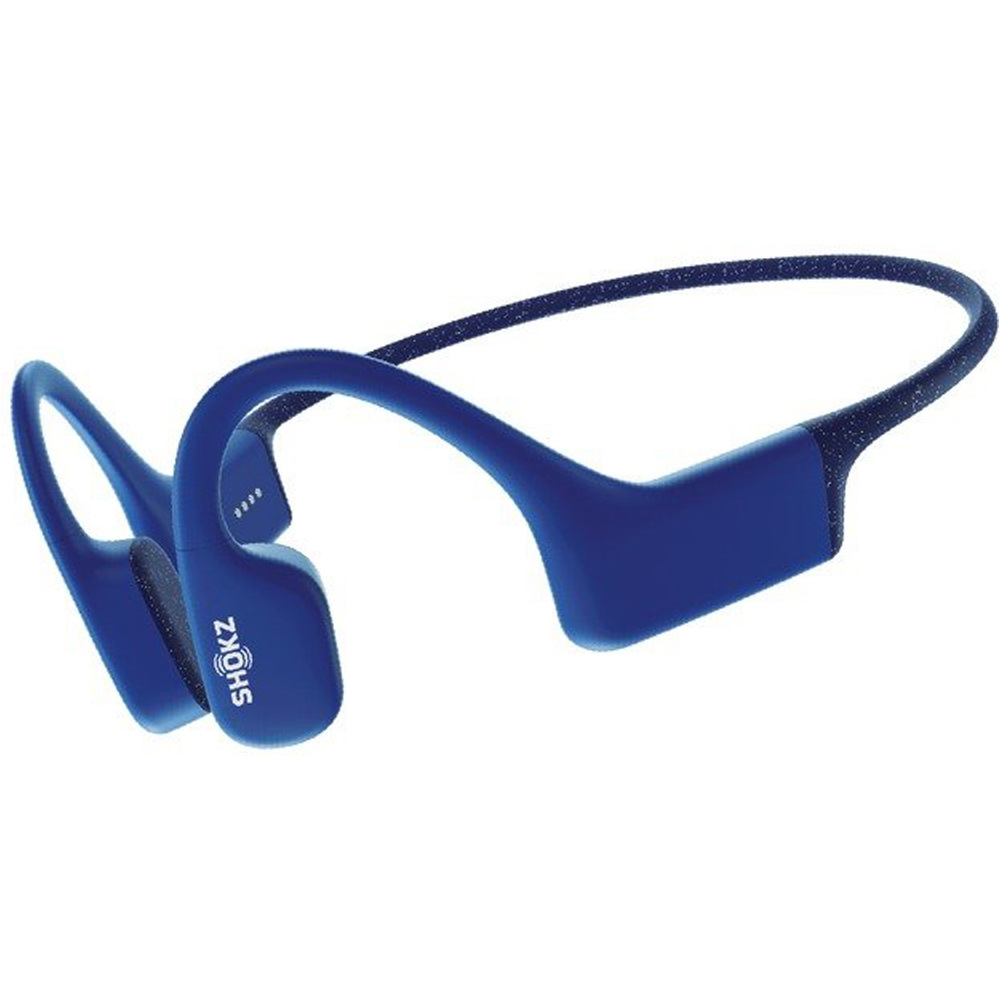 Shokz sonido Open Swim Blue vista frontal