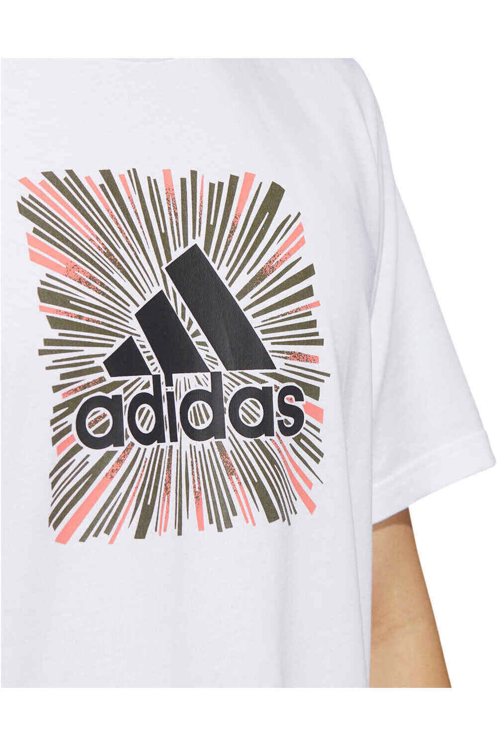 adidas camiseta manga corta hombre Sport Optimist 3 bandas Sportswear Graphic de manga corta vista detalle