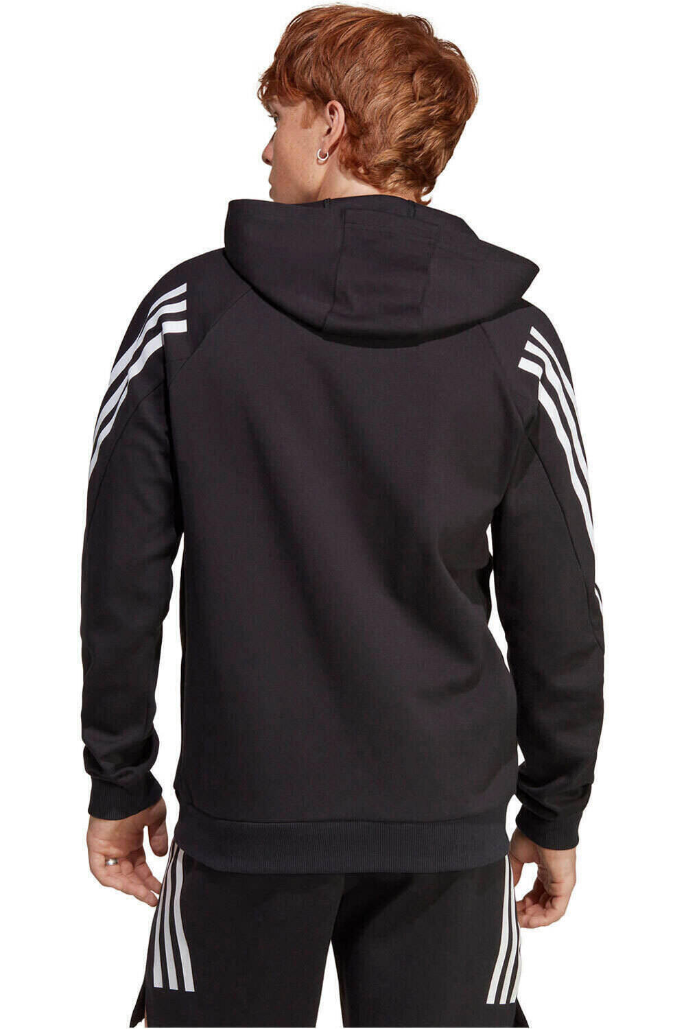 adidas sudadera hombre Future Icons 3 bandas vista trasera