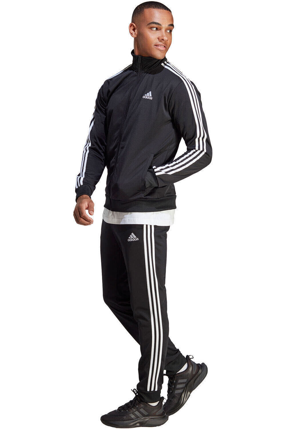 adidas chándal hombre Sportswear Basic 3 bandas Tricot 04