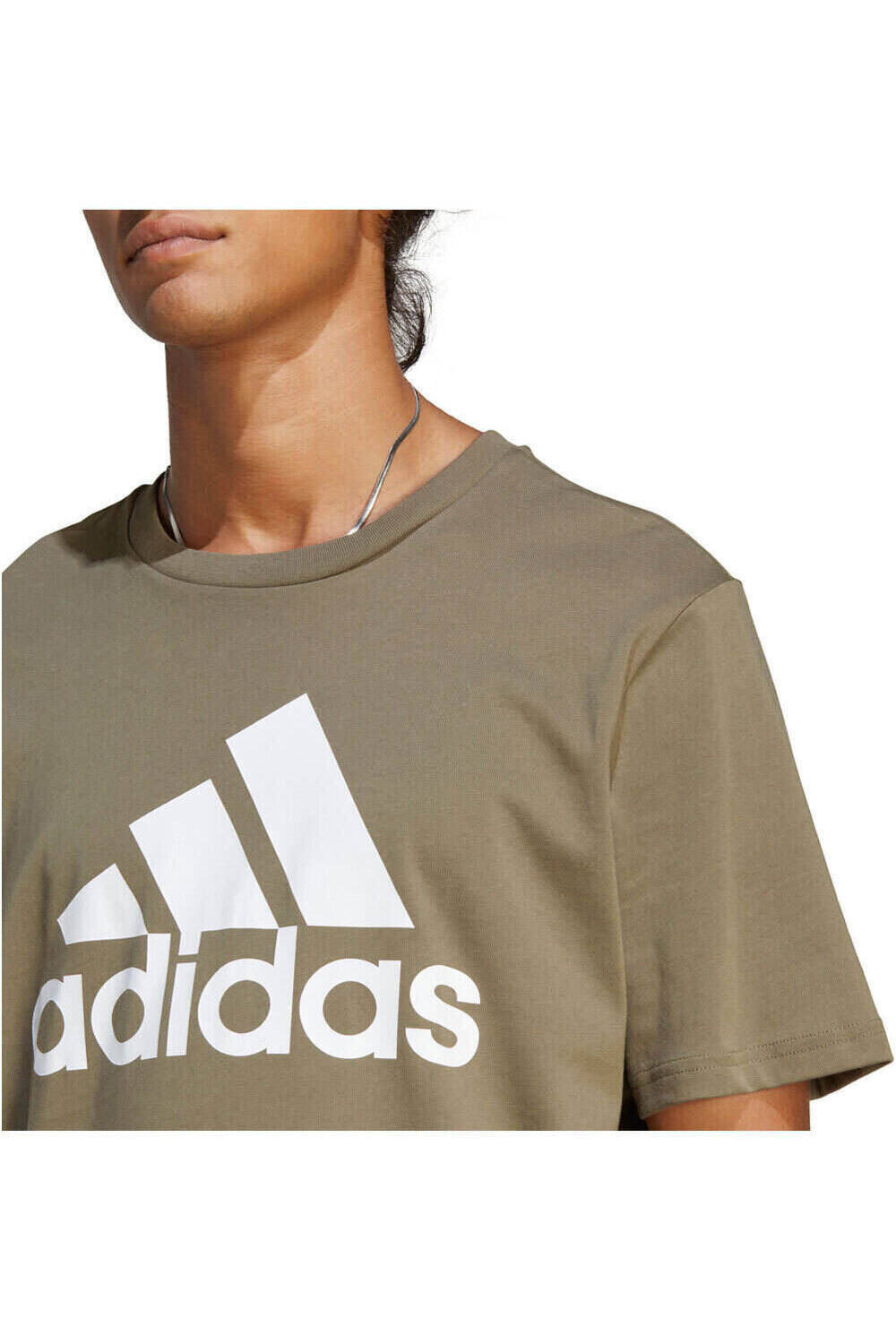 adidas camiseta manga corta hombre Essentials Single Big Logo vista detalle