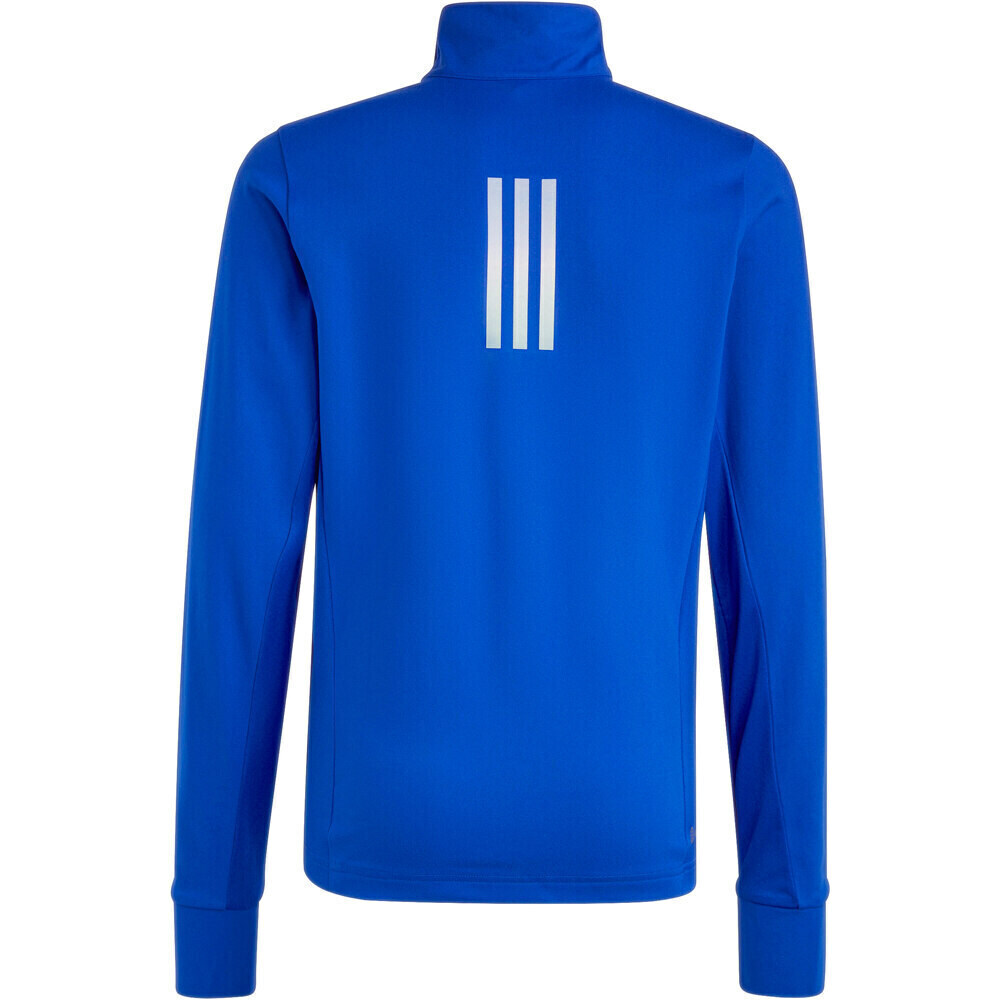 adidas camiseta entrenamiento manga larga niño Running AEROREADY Half-Zip de manga larga vista trasera