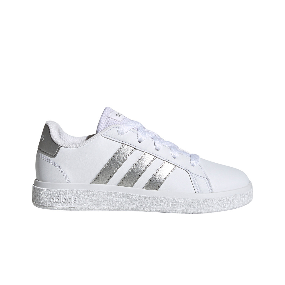 adidas zapatilla moda niño Grand Court Lifestyle Tennis Lace-Up lateral exterior