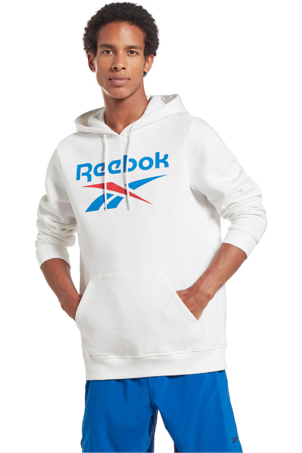 Reebok sudadera hombre RI FLC Big Logo Hood vista frontal