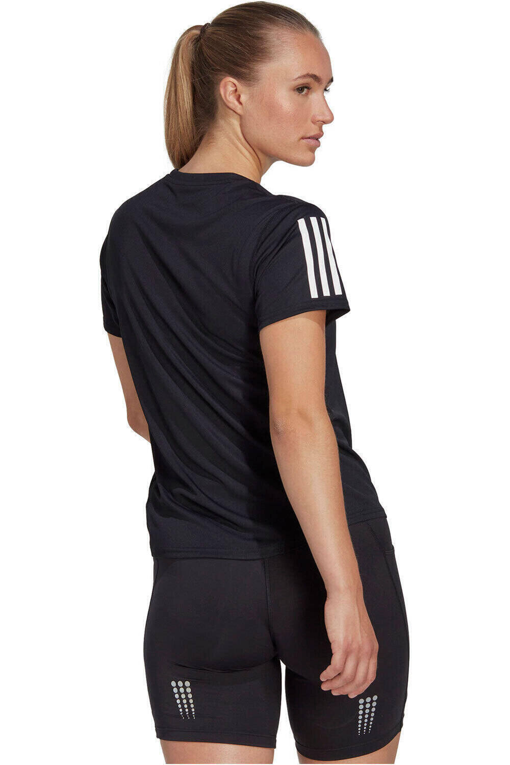 adidas camiseta entrenamiento manga corta mujer Own the Run vista trasera